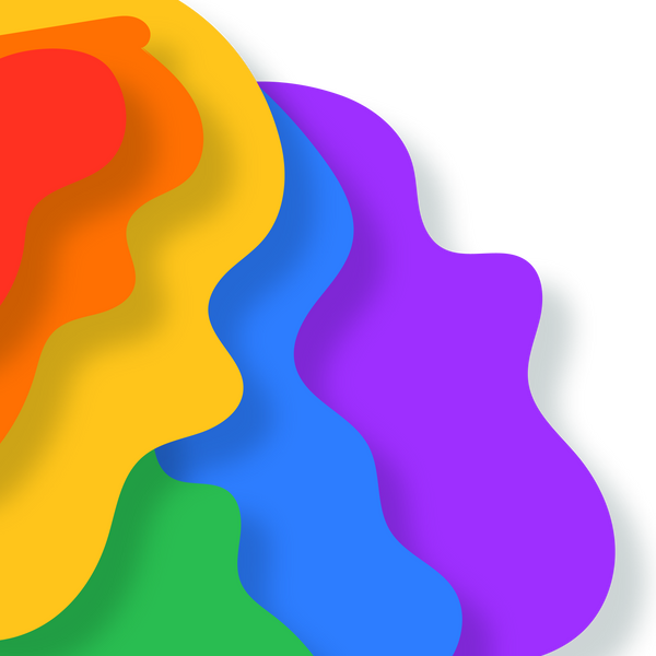 Rainbow Abstract Border