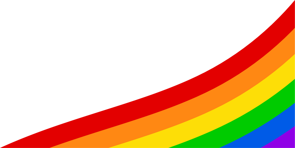 Pride rainbow decorative frame